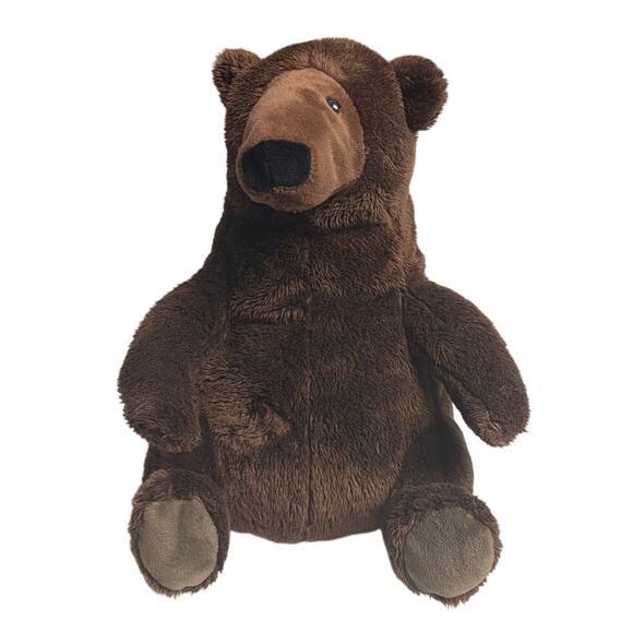 Kohls Grizzly Bear Plush Stuffed Animal Brown Cute Sitting Perfect Day Story - Picture 1 of 6